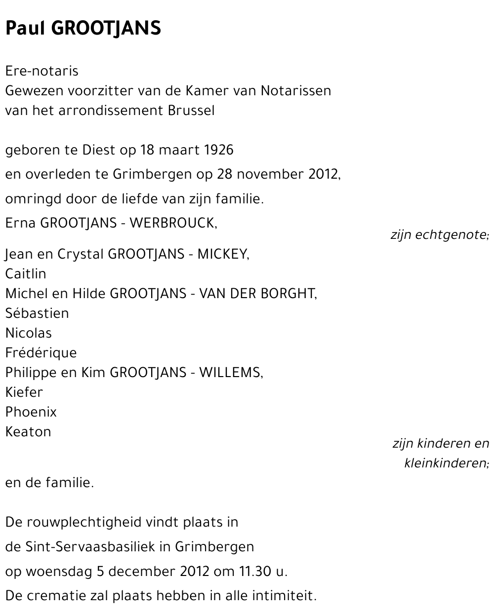 Paul GROOTJANS