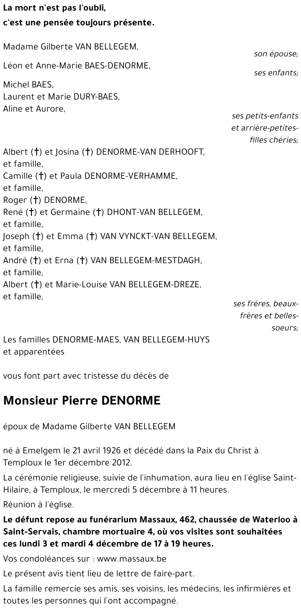 Pierre DENORME