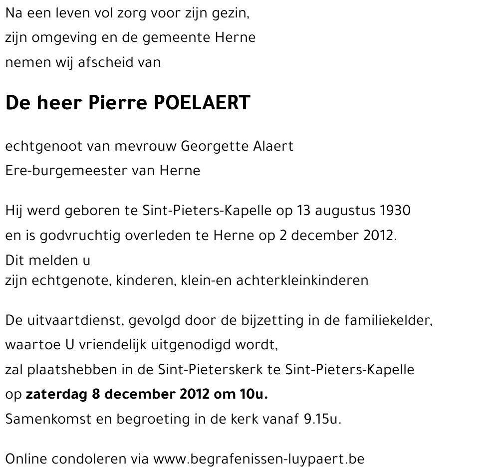 Pierre POELAERT