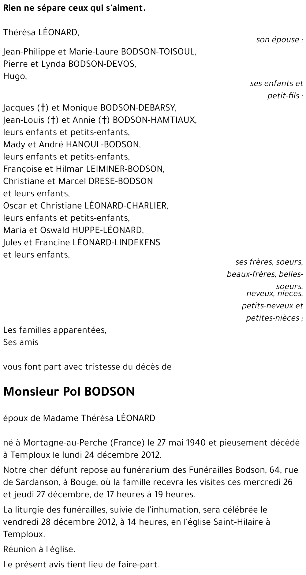 Pol BODSON