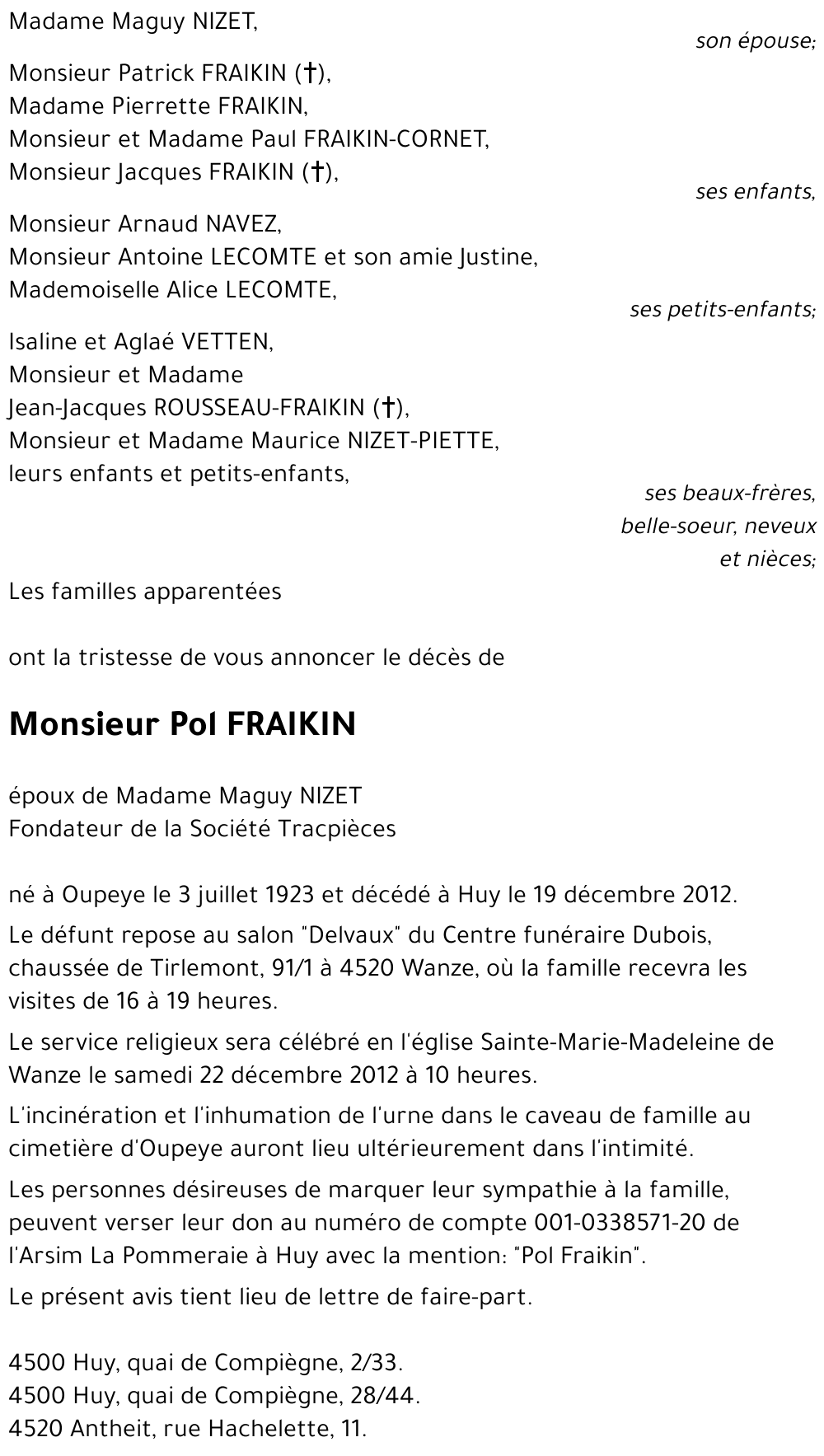 Pol FRAIKIN