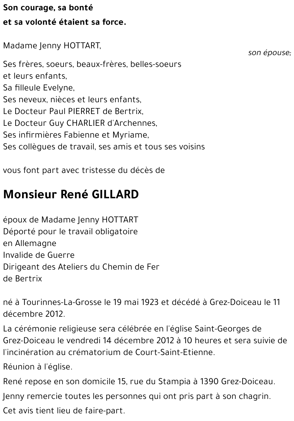 René GILLARD