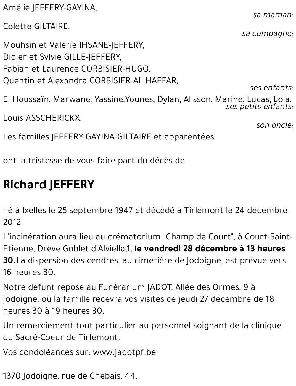 Richard JEFFERY