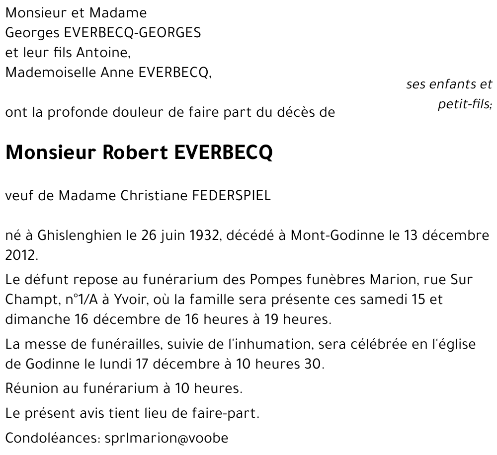Robert EVERBECQ