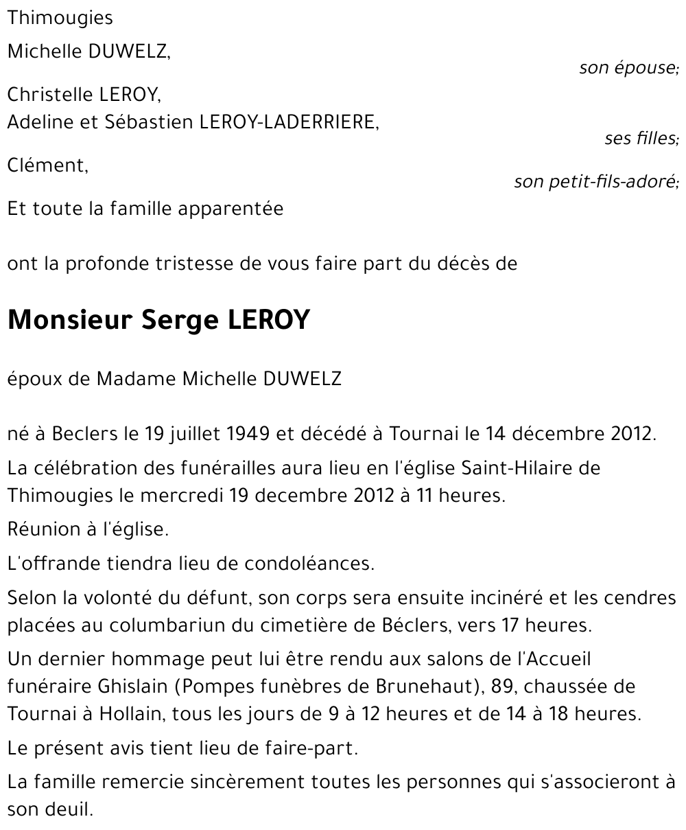 Serge LEROY