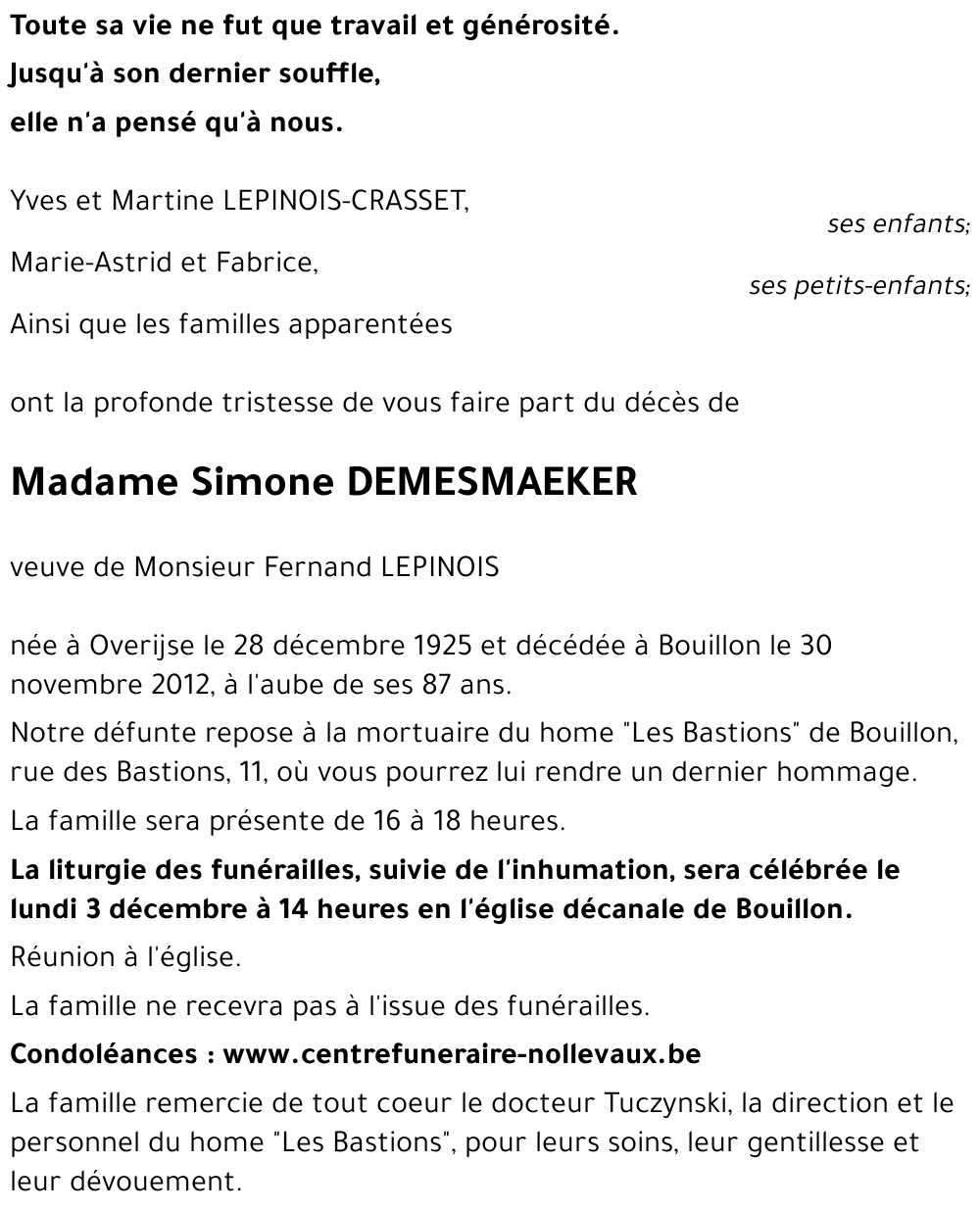 Simone DEMESMAEKER