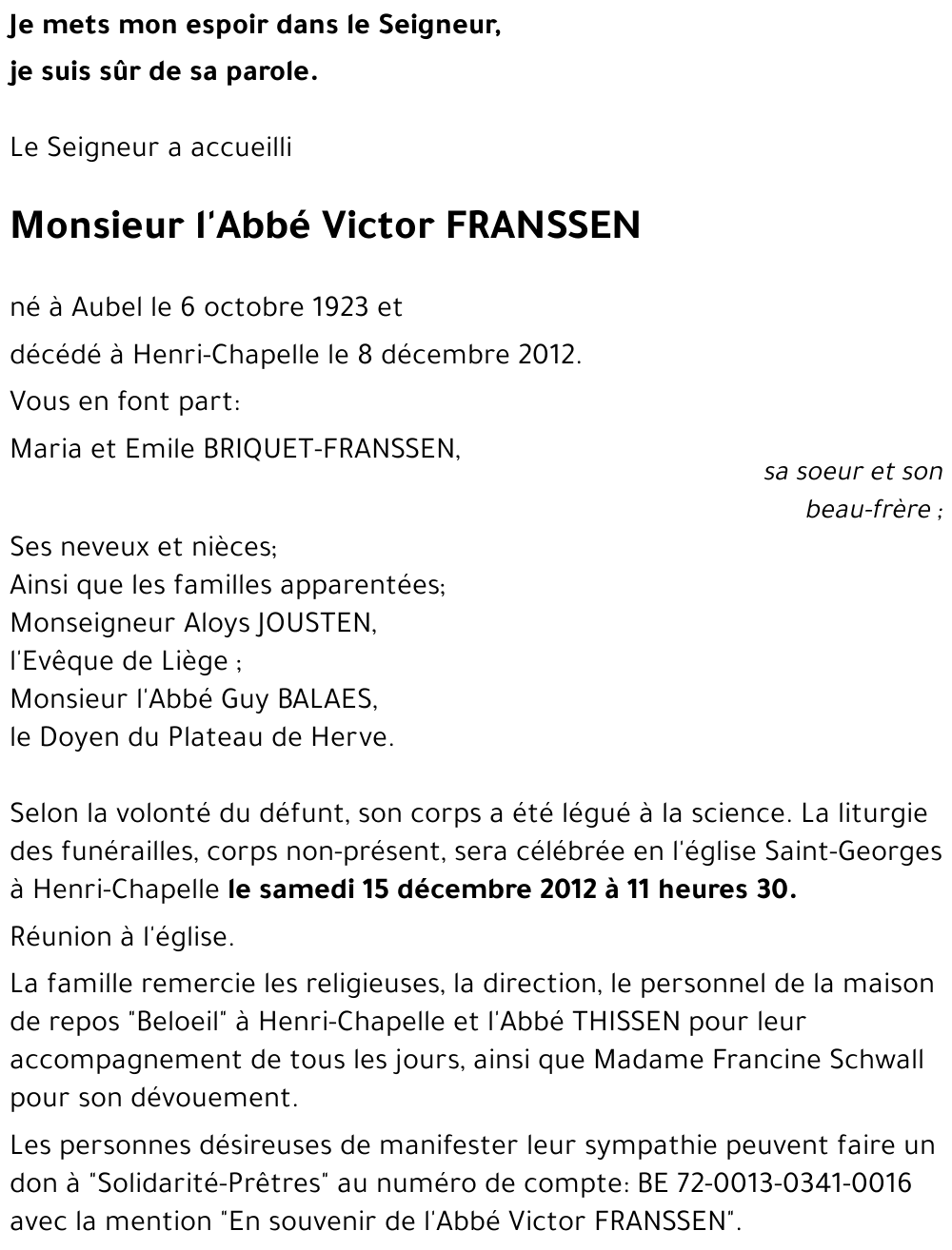 Victor FRANSSEN