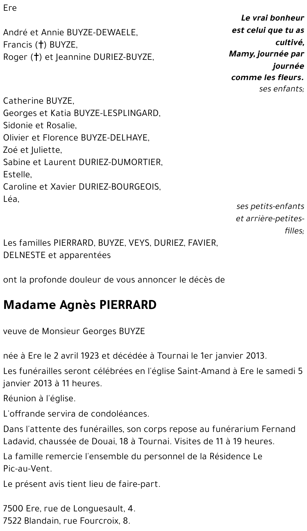 Agnès PIERRARD