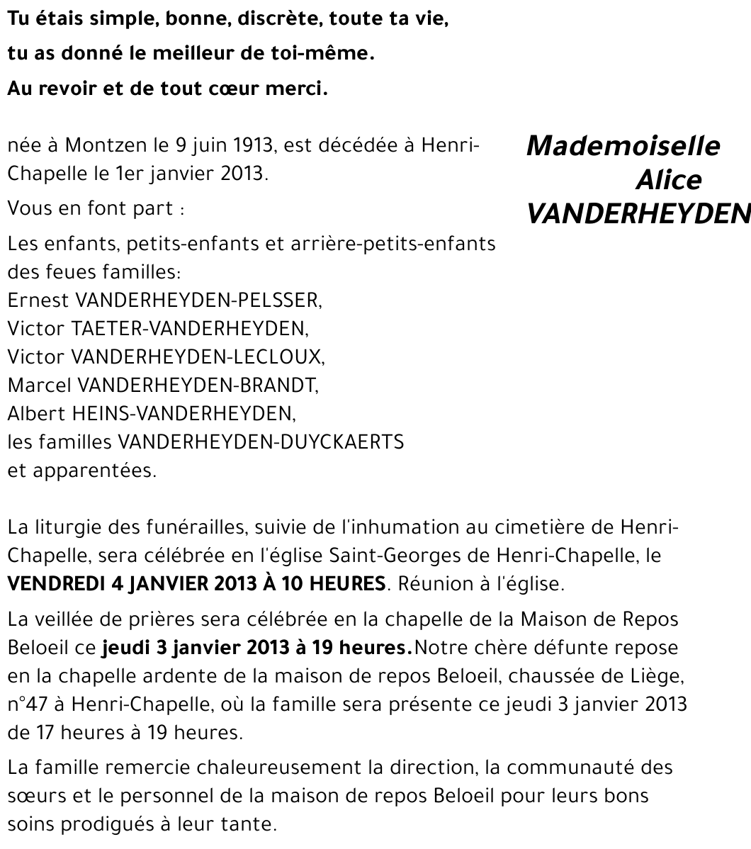 Alice VANDERHEYDEN