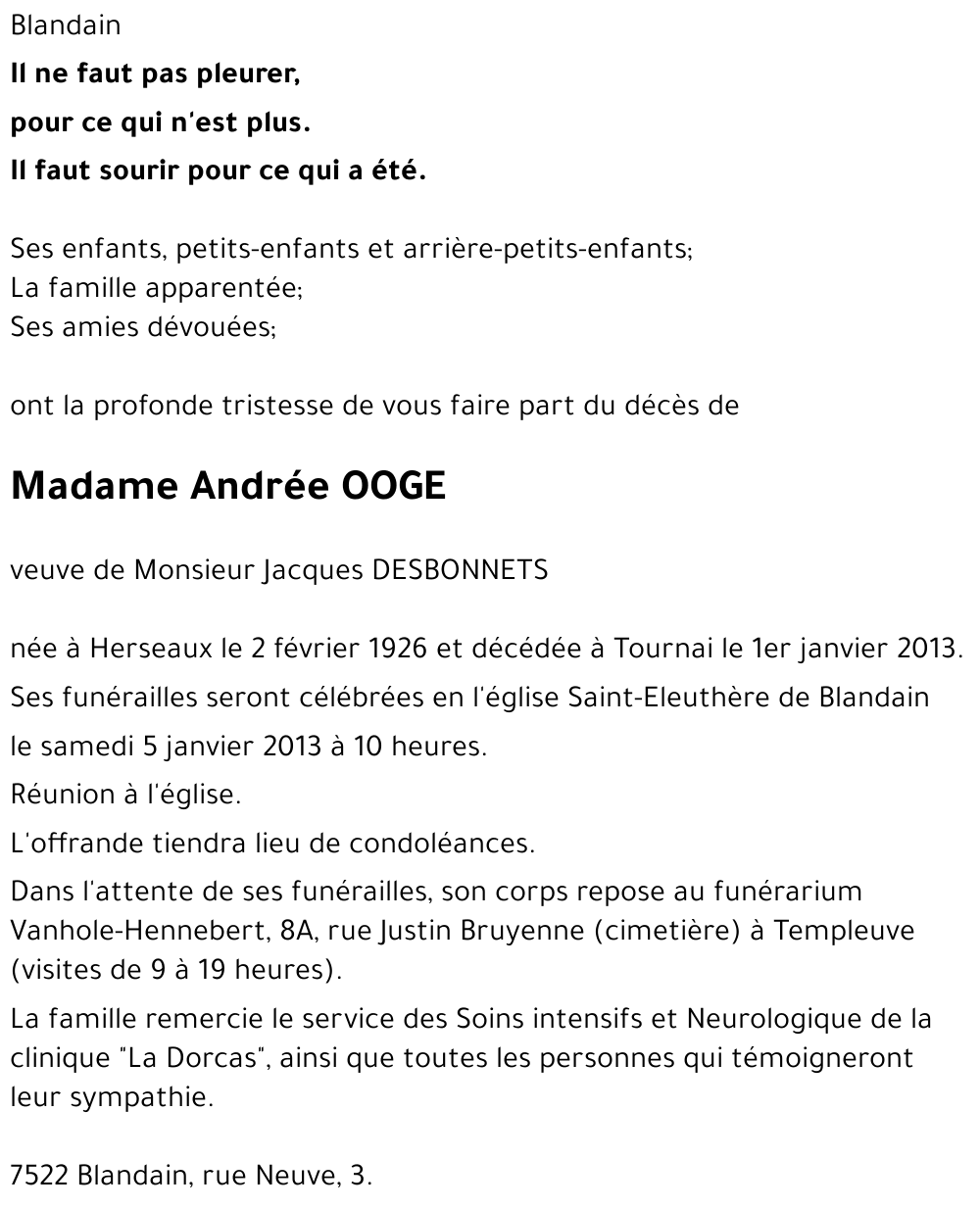 Andrée OOGE