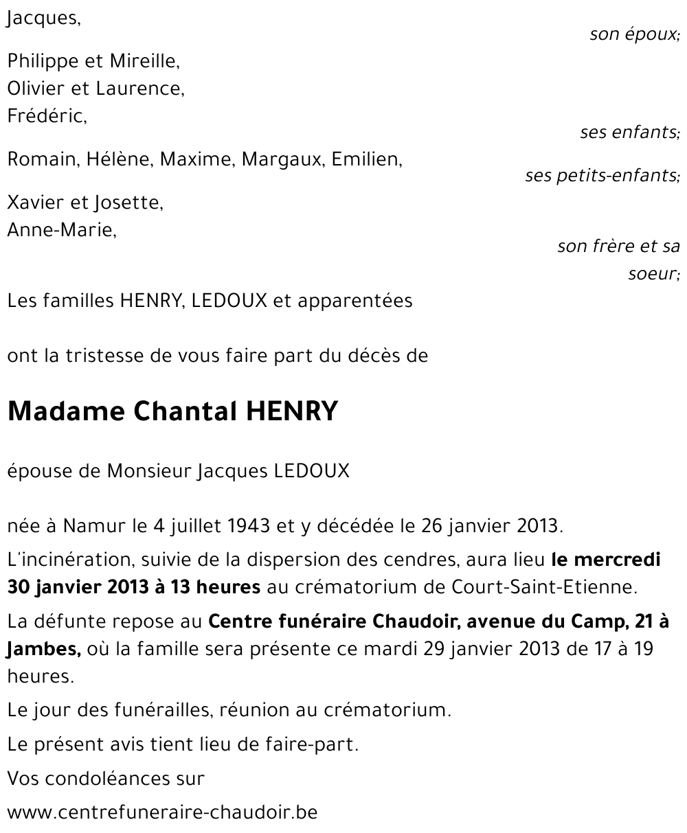 Chantal Henry
