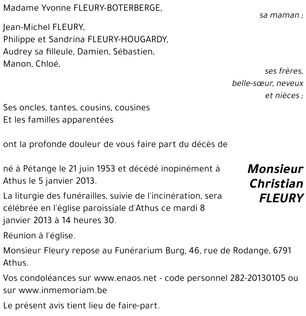 Christian FLEURY