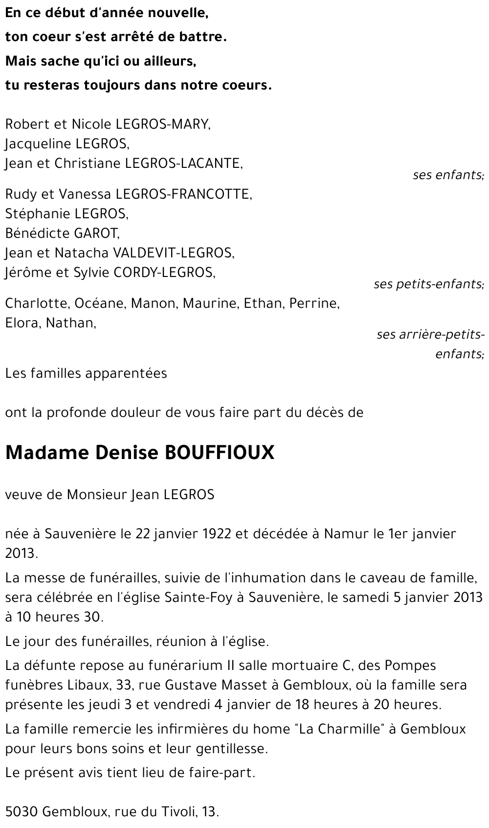 Denise BOUFFIOUX