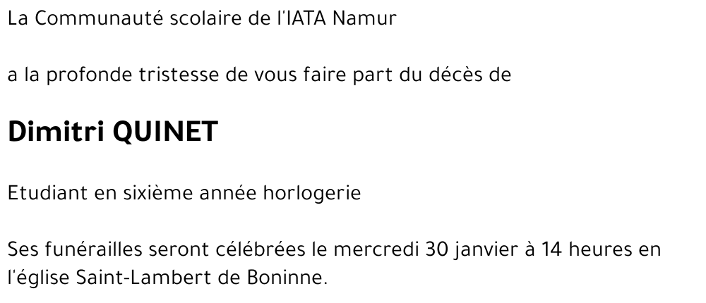 Dimitri QUINET