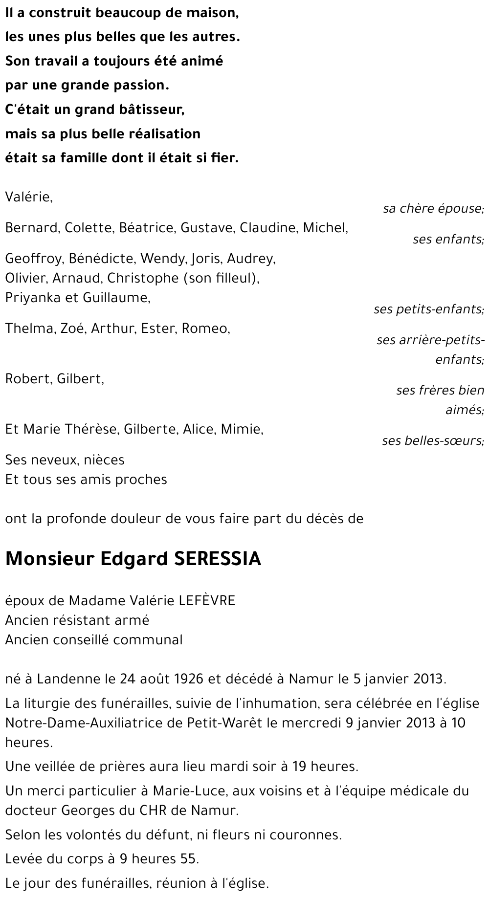 Edgard SERESSIA