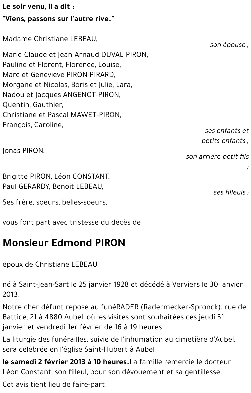 Edmond PIRON