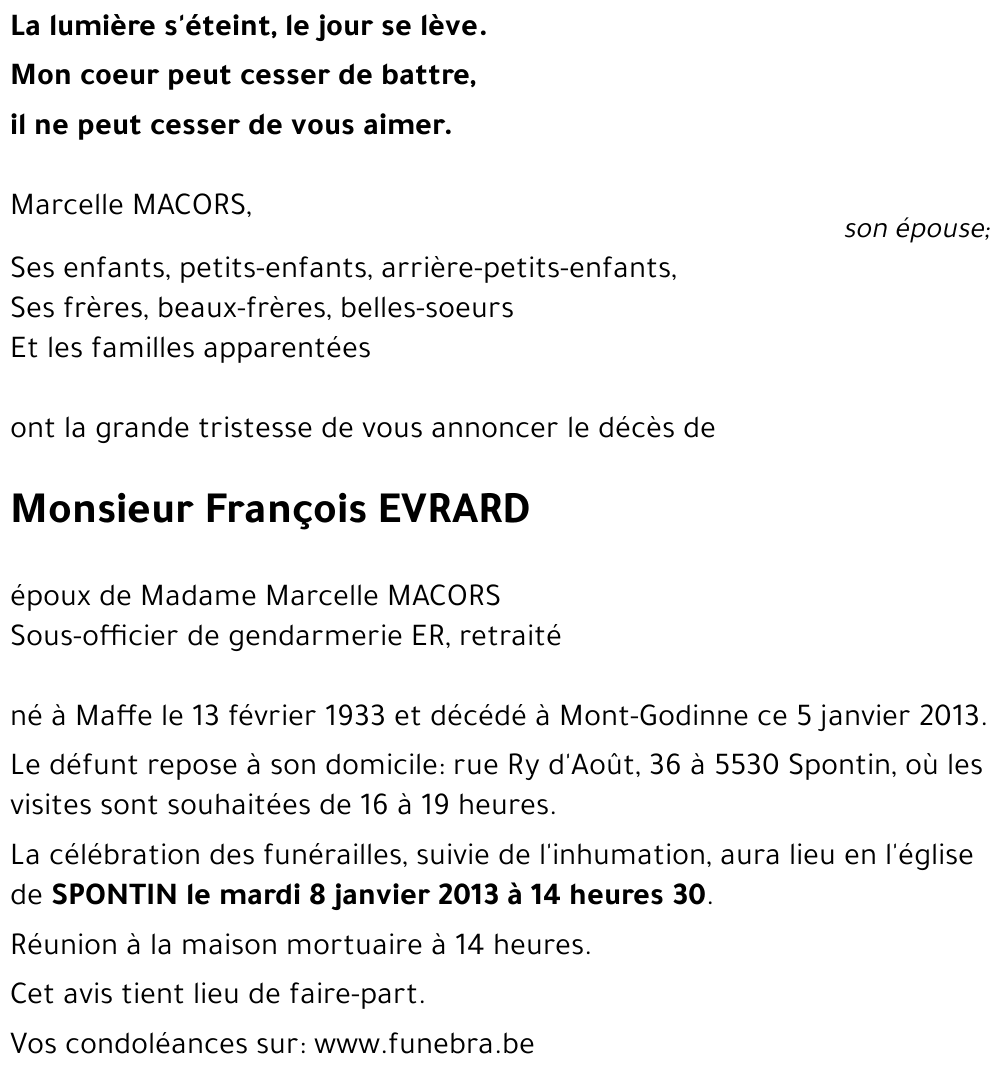 François EVRARD