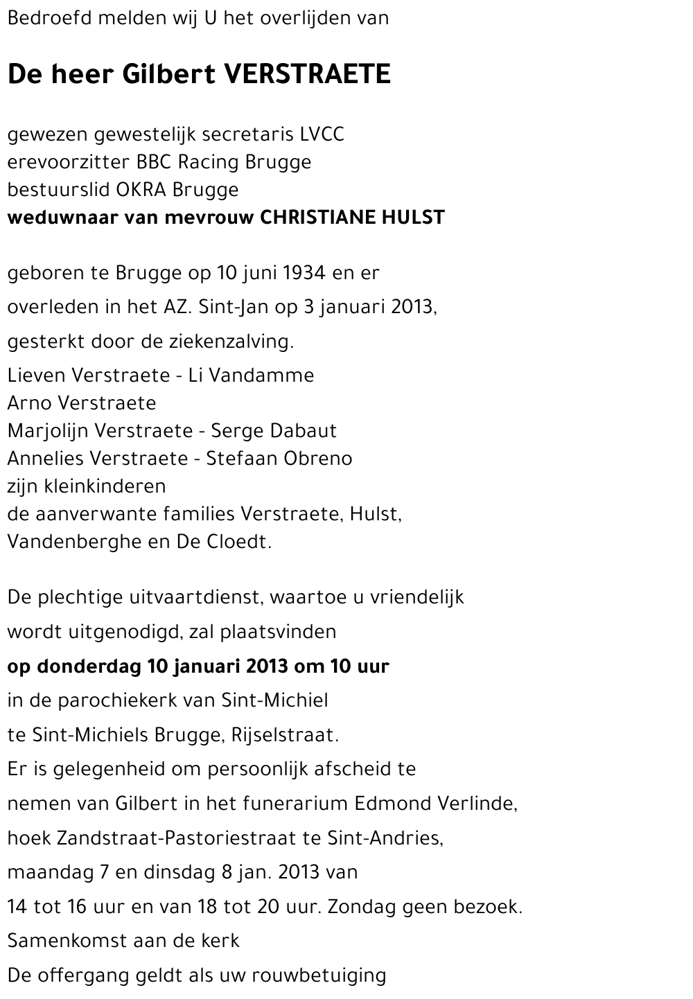 Gilbert VERSTRAETE