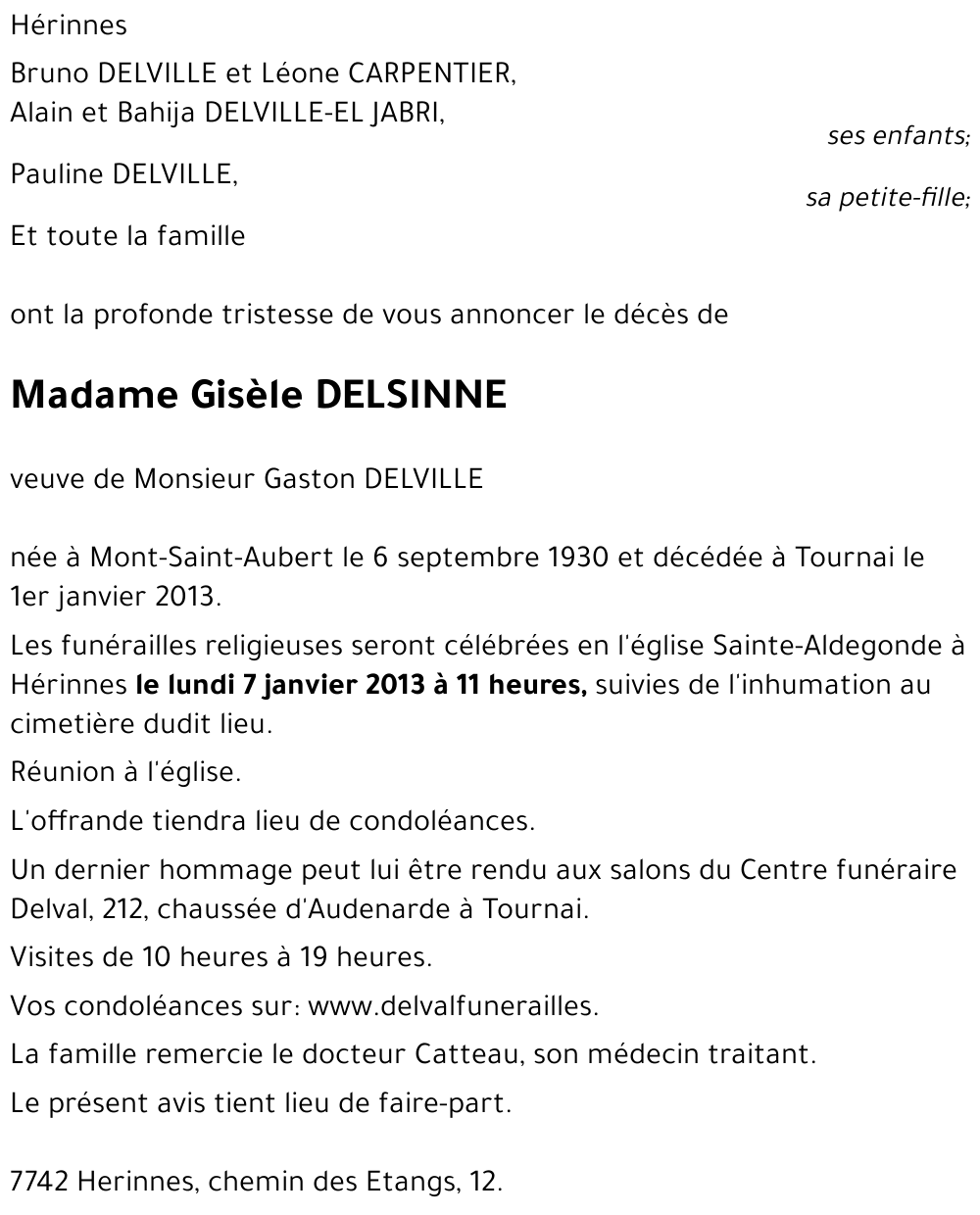 Gisèle DELSINNE