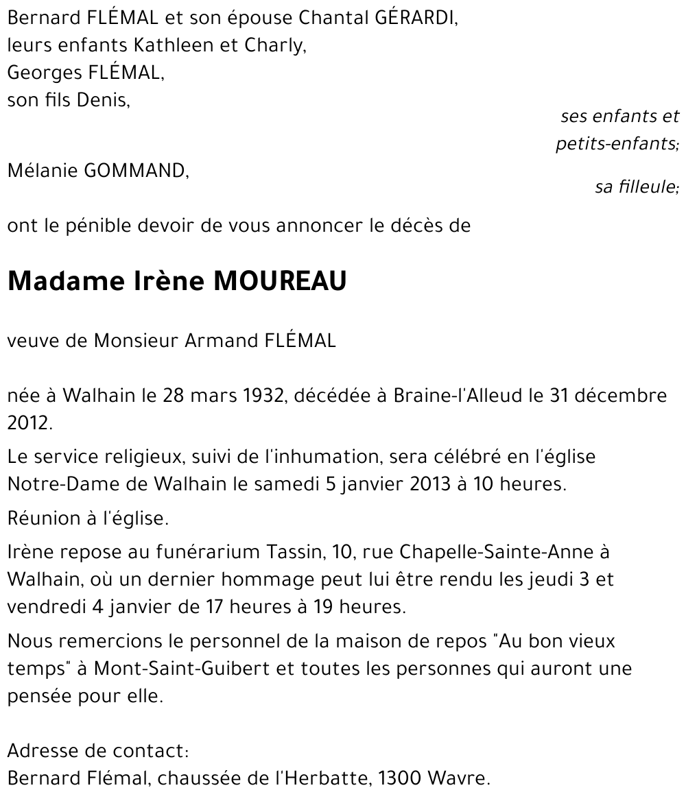 Irène MOUREAU