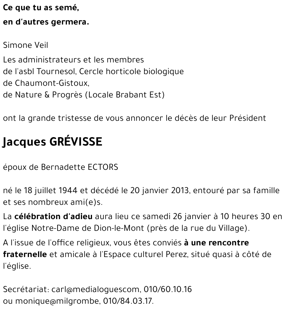 Jacques GREVISSE