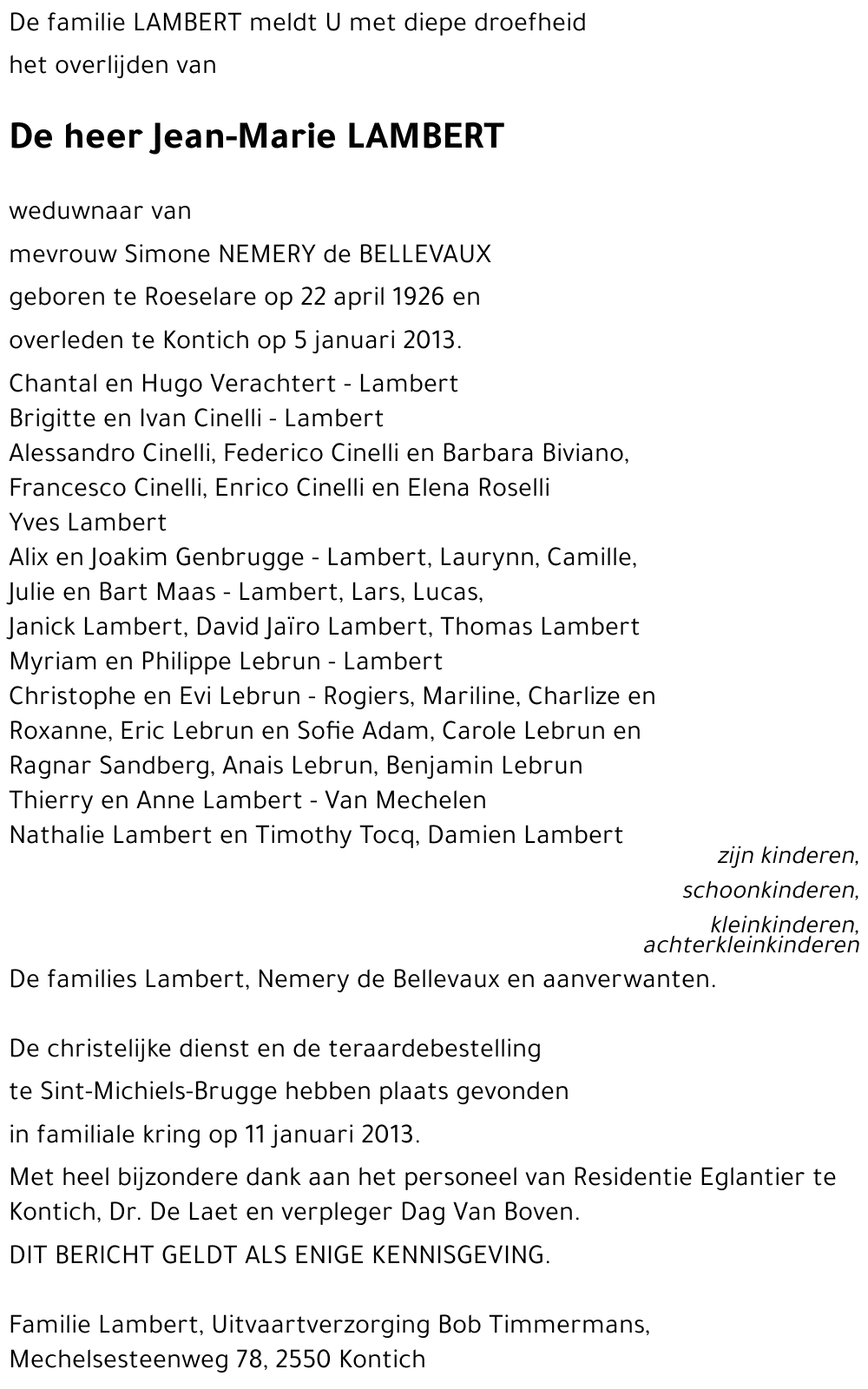 Jean-Marie LAMBERT