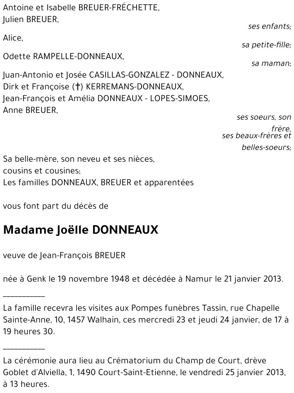 Joëlle DONNEAUX