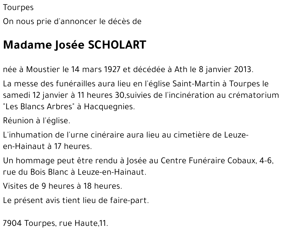 Josée Scholart