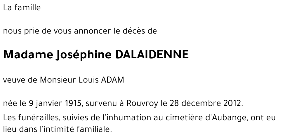 Joséphine DALAIDENNE