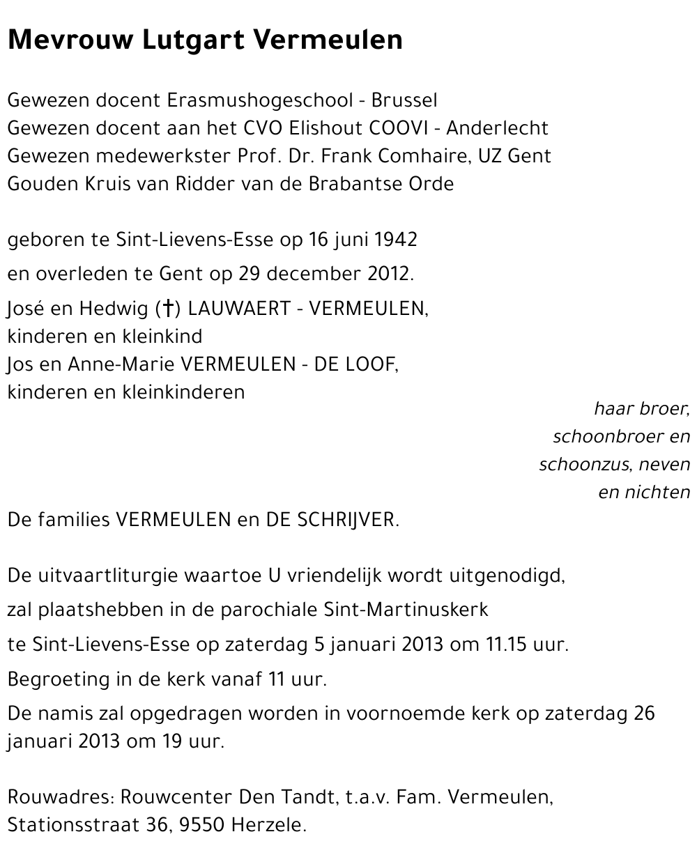 Lutgart Vermeulen