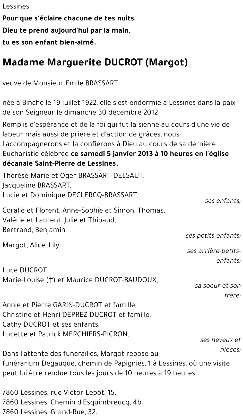 Marguerite DUCROT