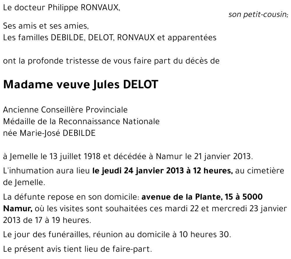 Marie-José DEBILDE