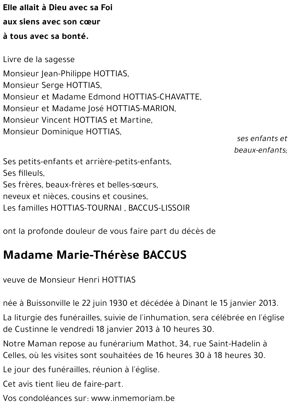 Marie-Thérèse Baccus