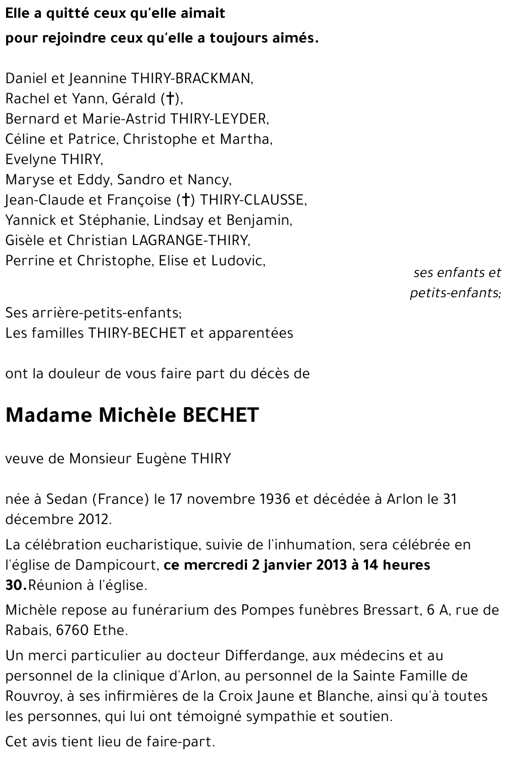 Michèle BECHET