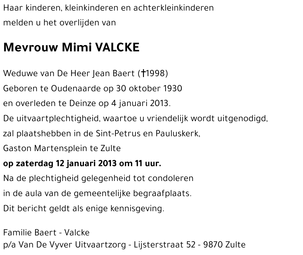 Mimi VALCKE