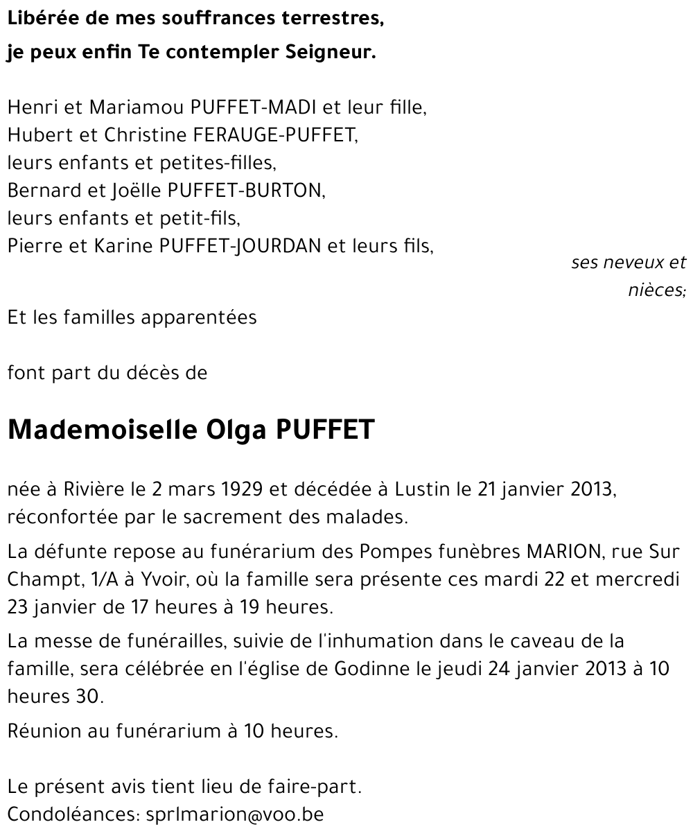 Olga PUFFET