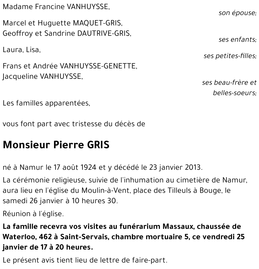 Pierre GRIS