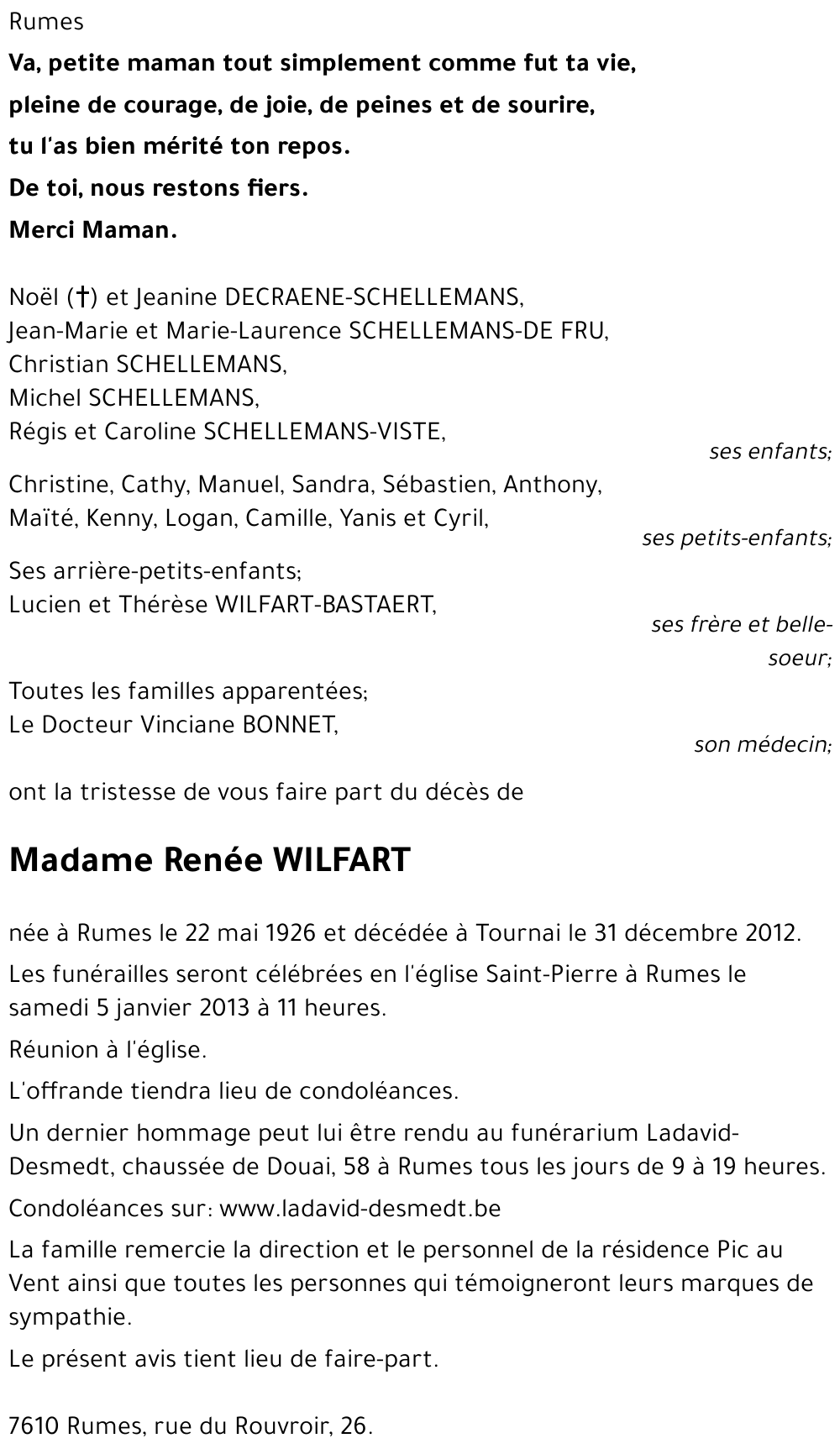 Renée WILFART