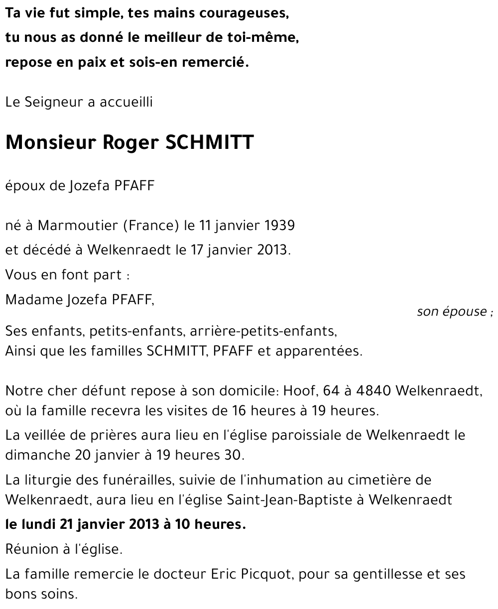 Roger SCHMITT