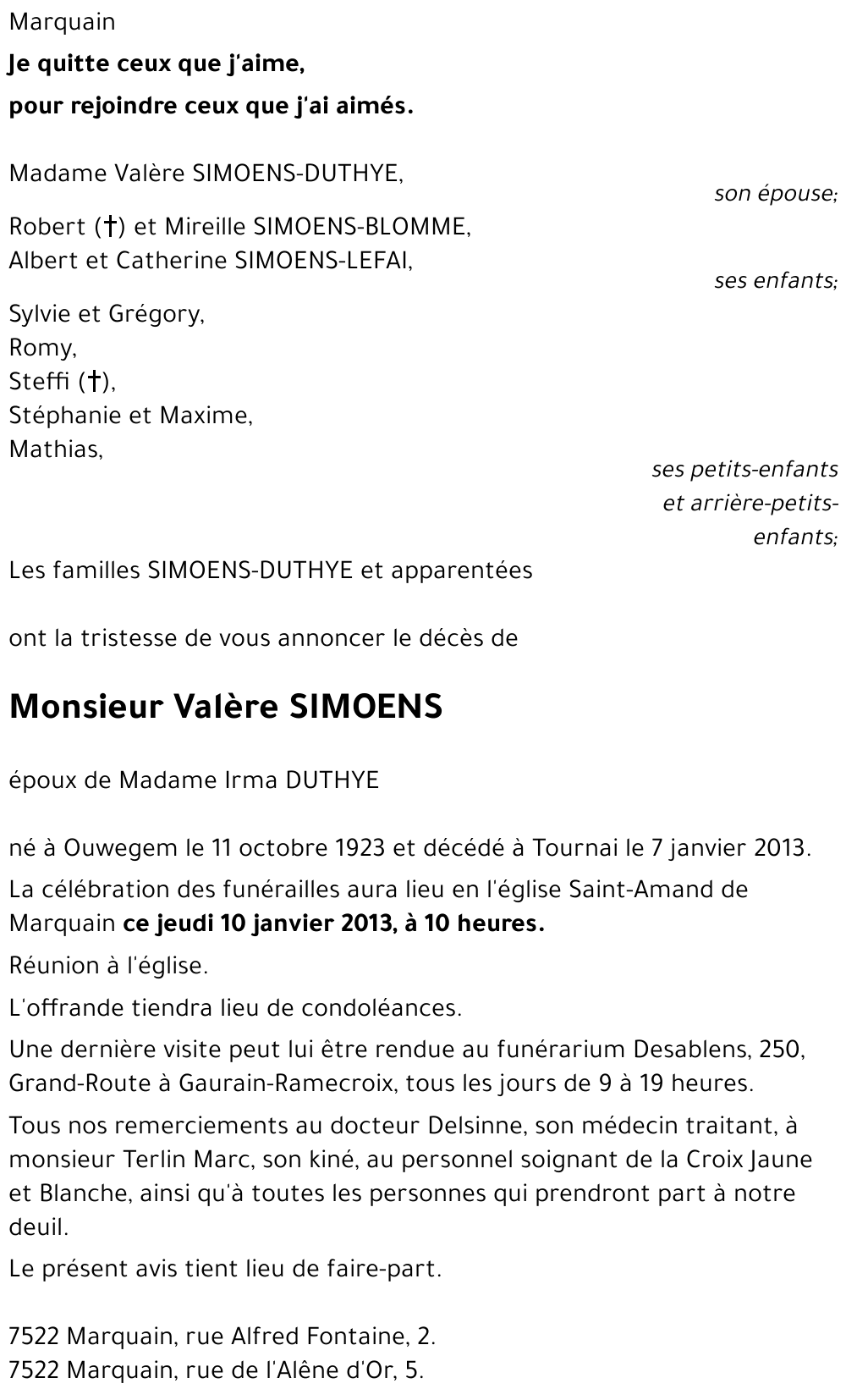 Valère SIMOENS