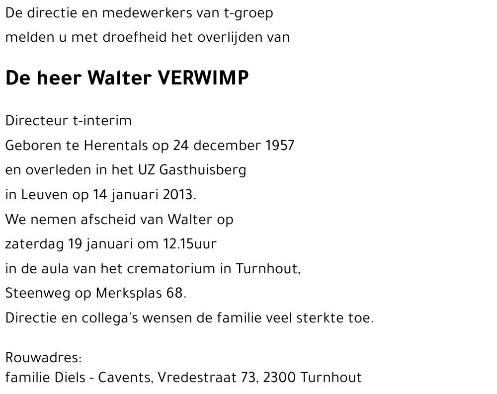 Walter VERWIMP