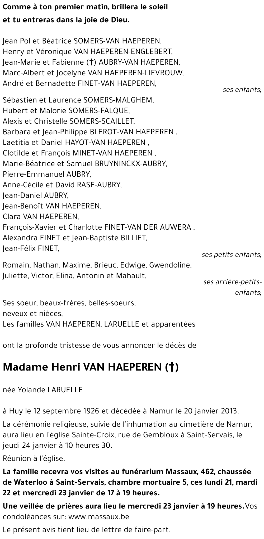 YOLANDE LARUELLE