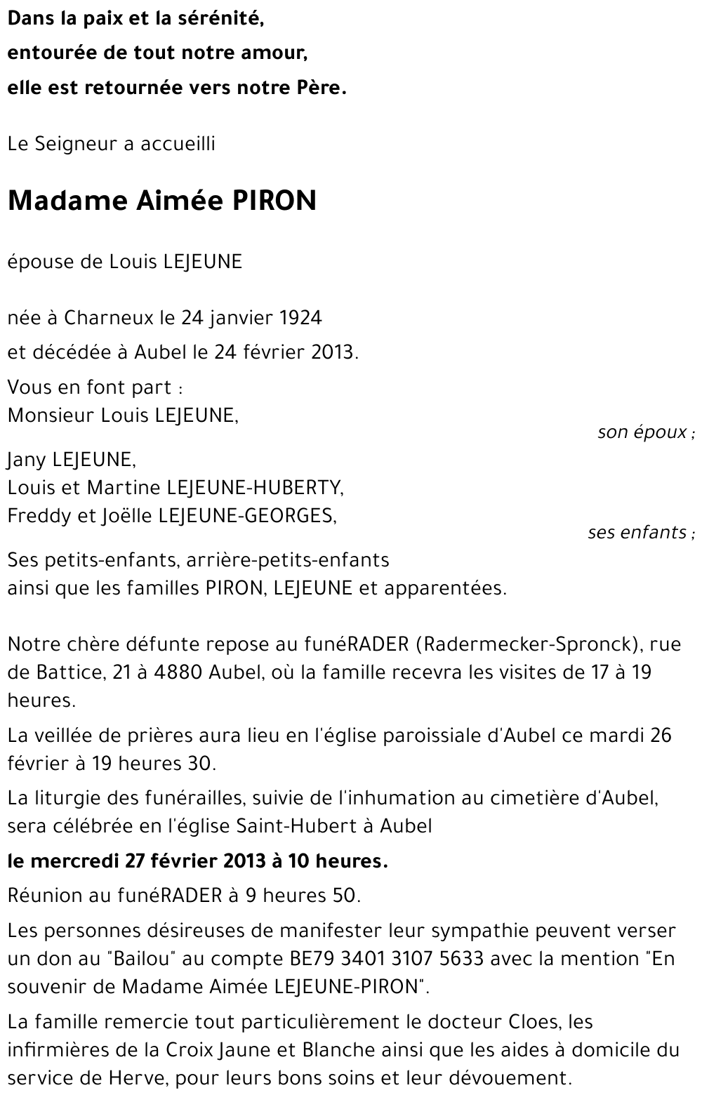 Aimée PIRON