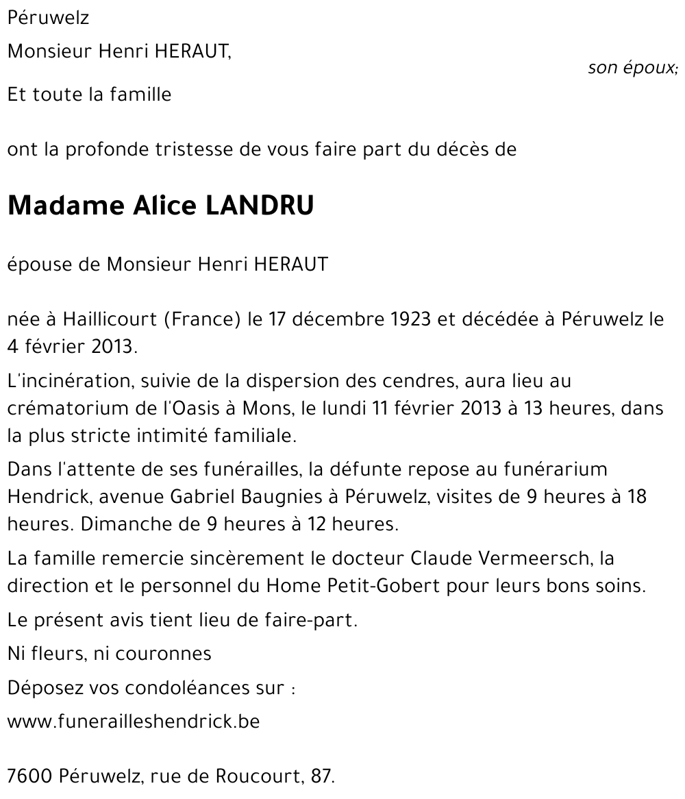 Alice LANDRU