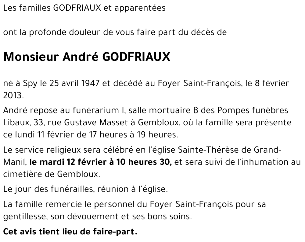 André GODFRIAUX