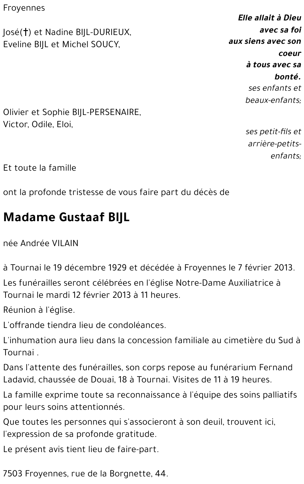 Andrée VILAIN