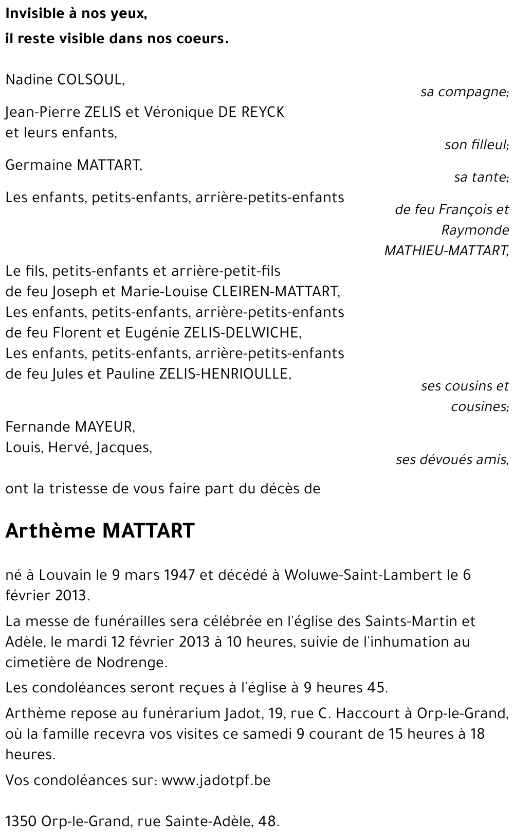 Arthème MATTART