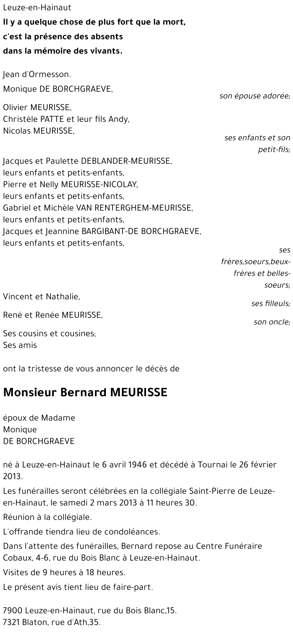 Bernard Meurisse