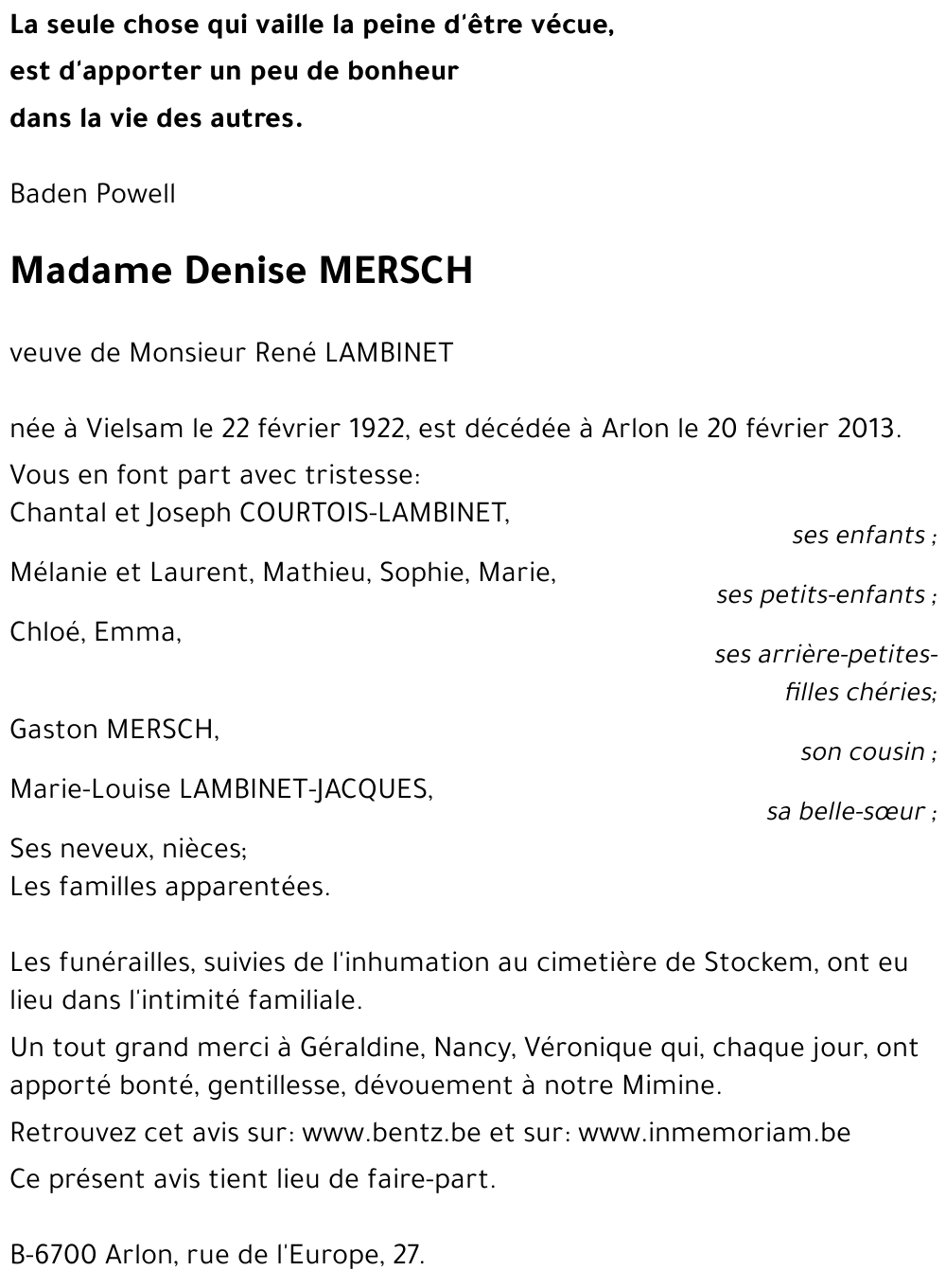 Denise MERSCH