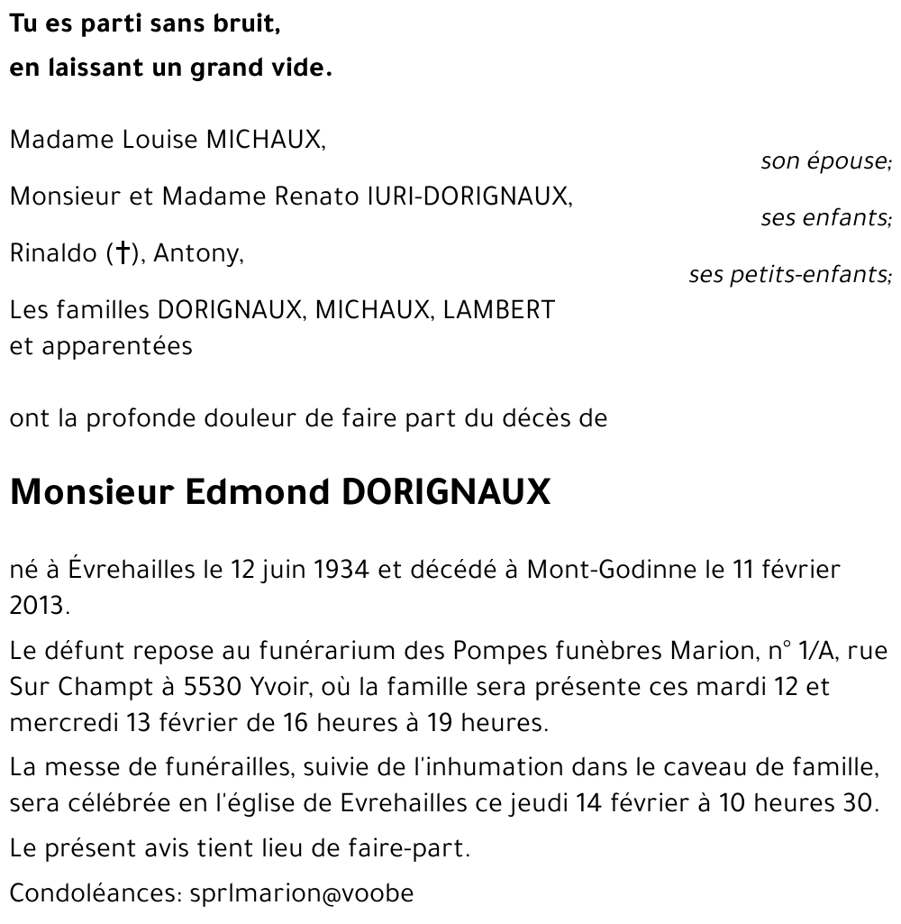 Edmond DORIGNAUX